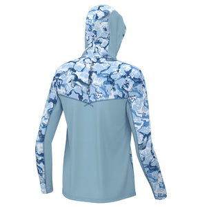 Huk Icon X Hoodie Inside Reef Youth - Azure Blue Back