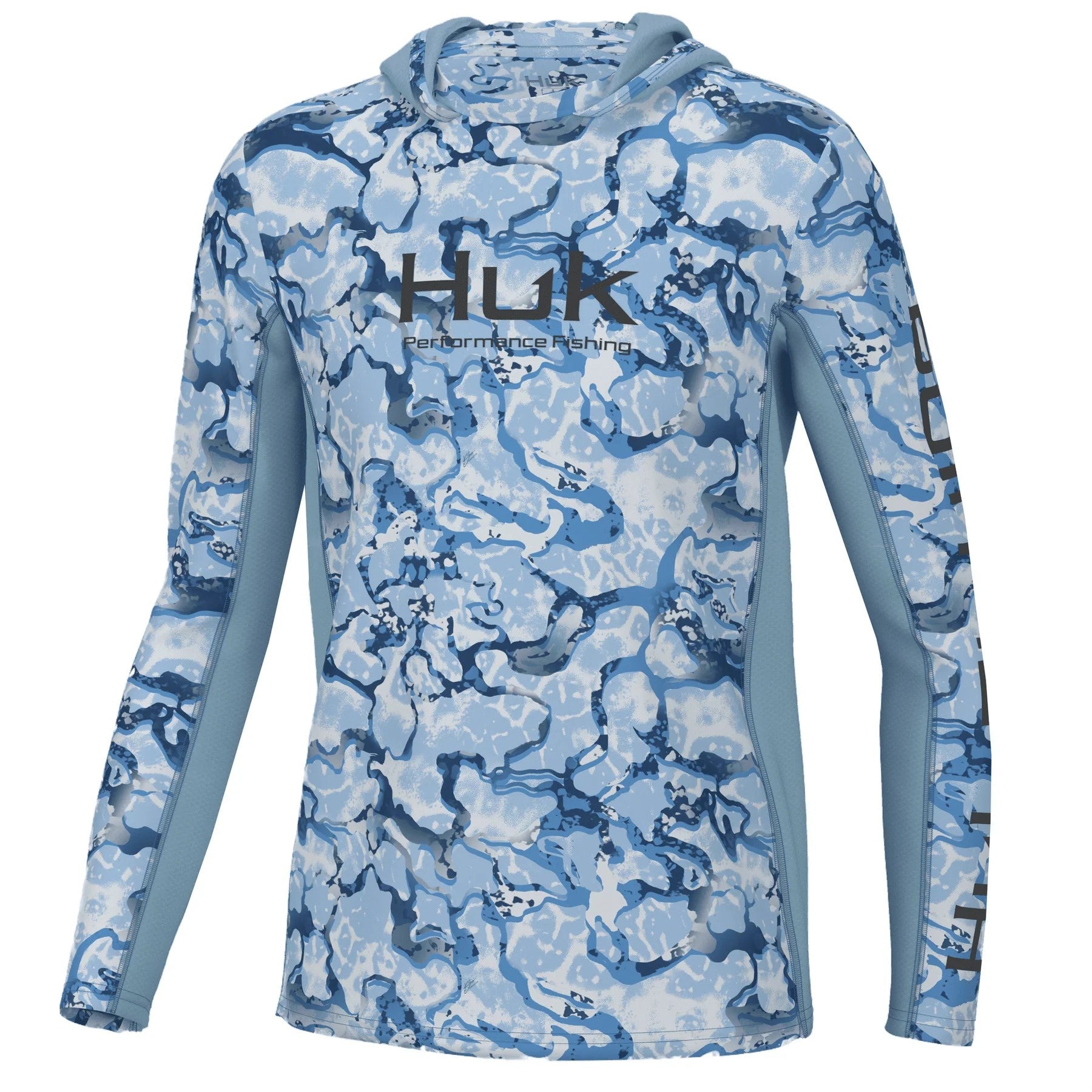 Huk Icon X Hoodie Inside Reef Youth - Azure Blue Front