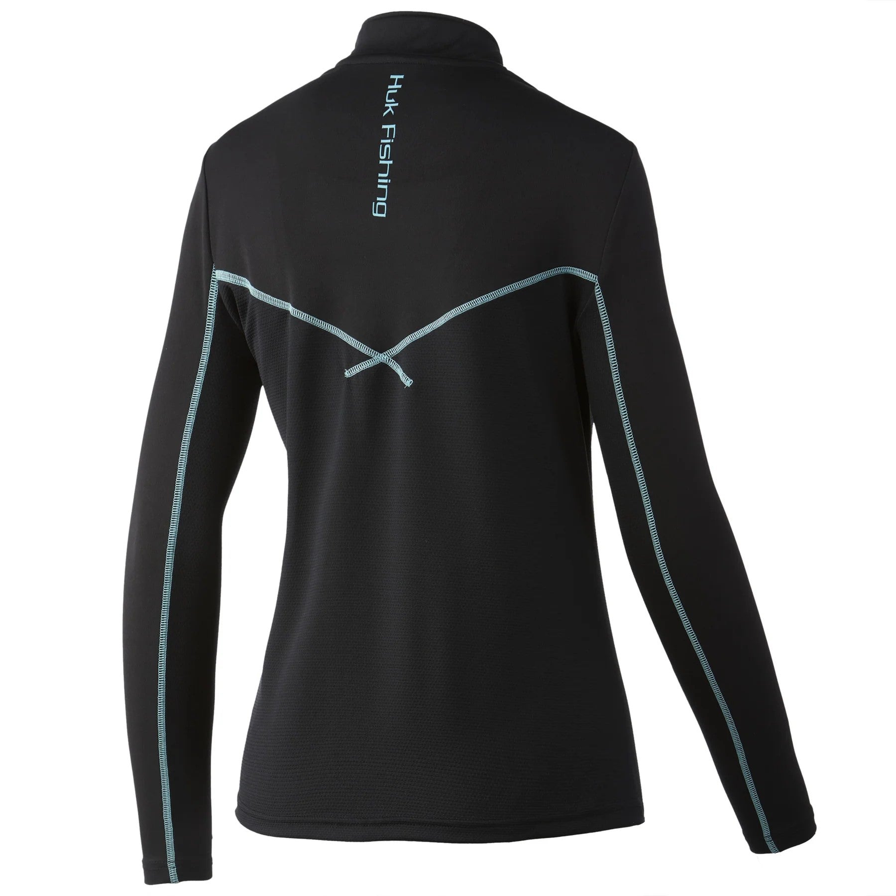 Huk Icon X Solid 1/4 Zip Womens Black - Compleat Angler Nedlands