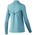 Huk Icon X Solid 1/4 Zip Womens Porcelain Blue Rear