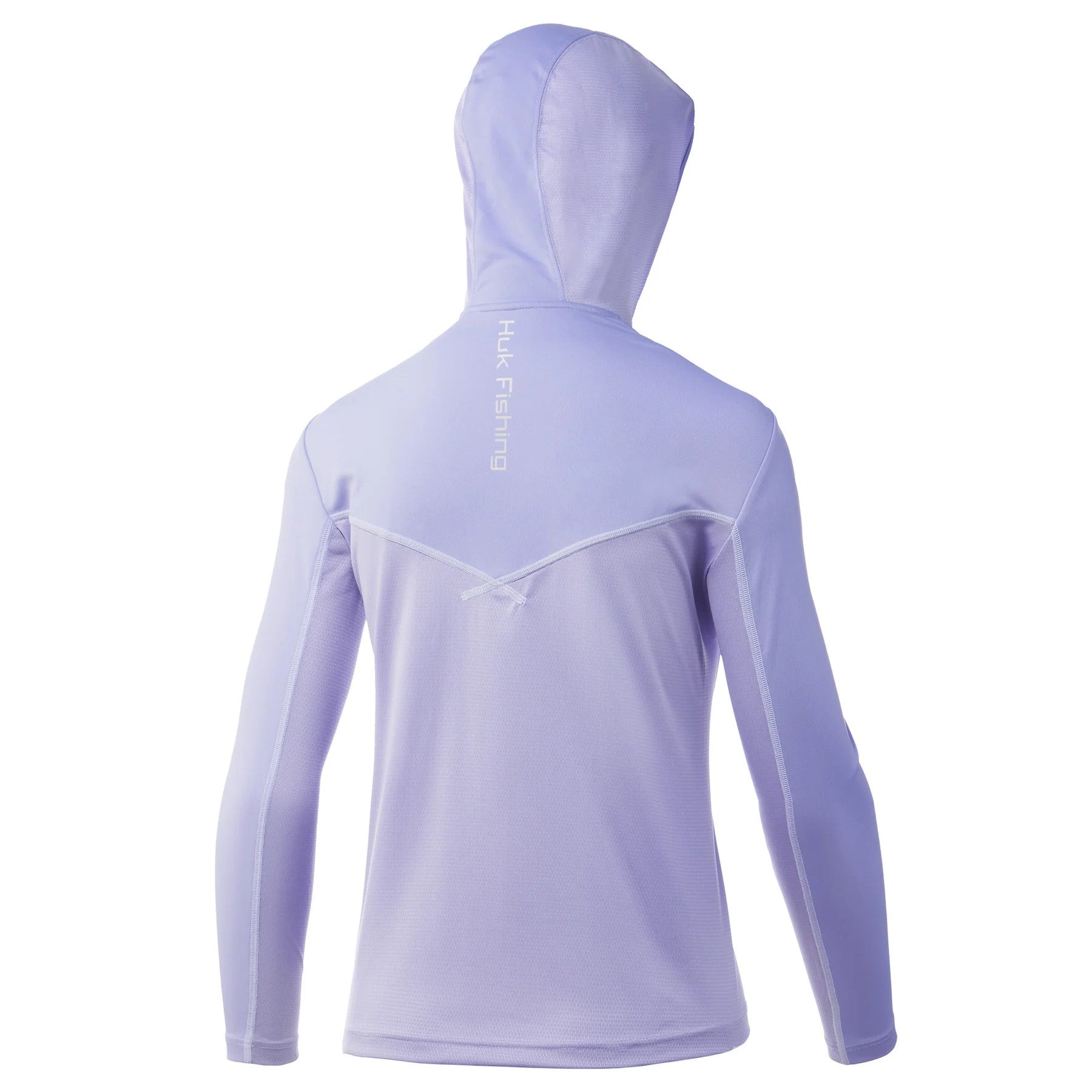 Huk Icon X Solid Hoodie LS Womens Lavender - Compleat Angler