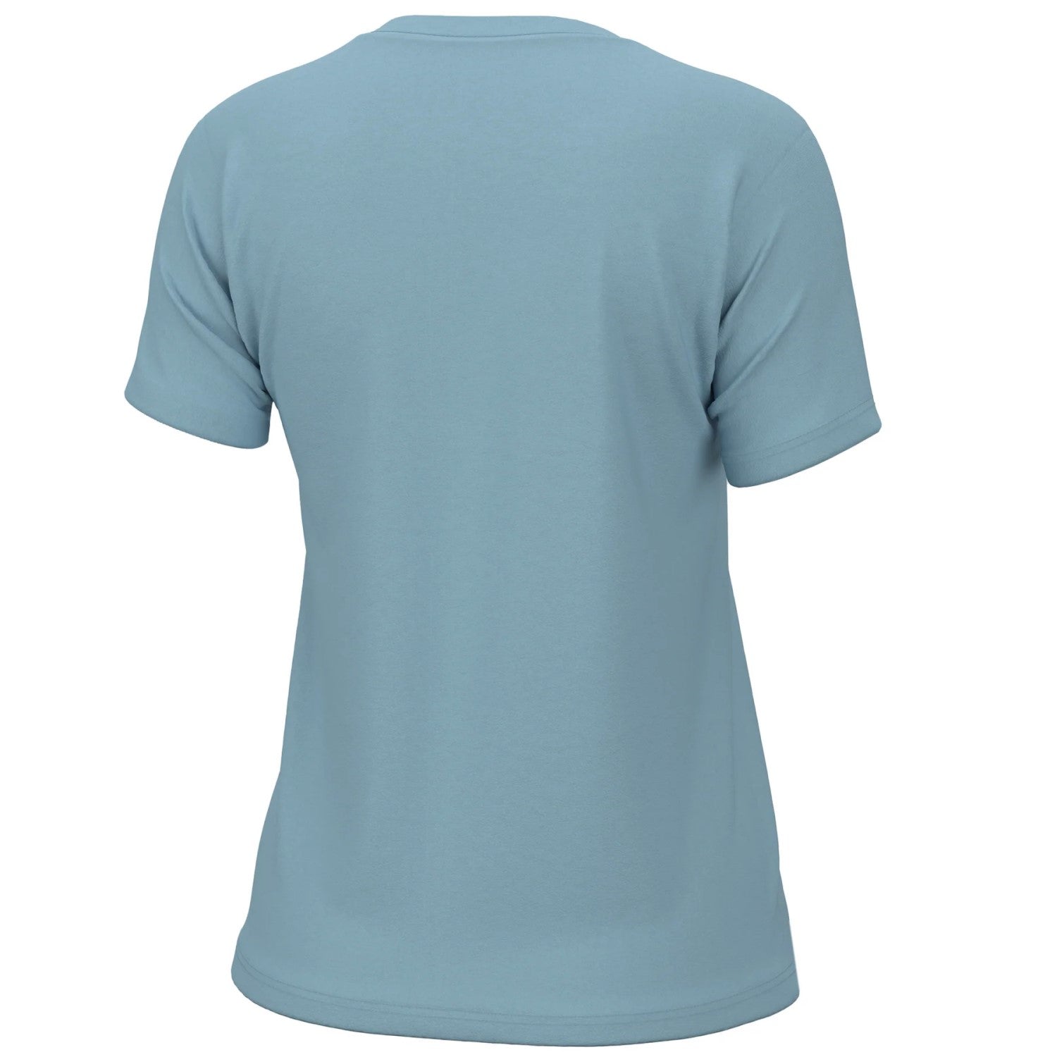 Huk Logo Crew SS Tee - Crystal Blue Rear