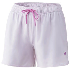 Huk Pursuit Volley Shorts Womens Barely Pink Front