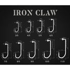 Irukandji Iron Claw Jigheads Sizes