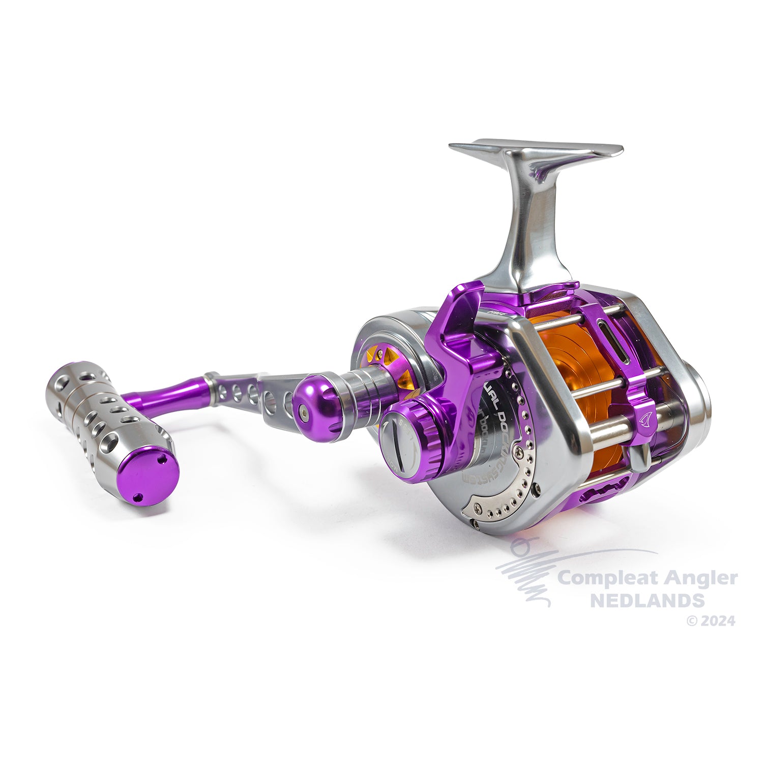 Jigging Master 25 Underhead PE5N R/H LTD Titanium / Purple / Gold
