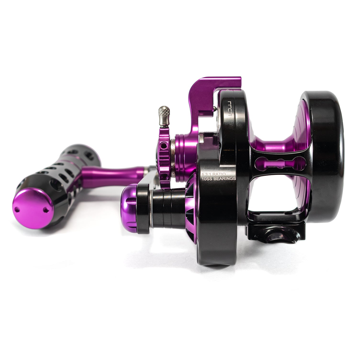 Jigging Master Monster Game W/ Turbo Knob PE3 RH Black Purple Front