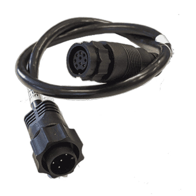 Lowrance 9 Pin Black Transducer To 7 Pin Blue Sounder Adapter Cable