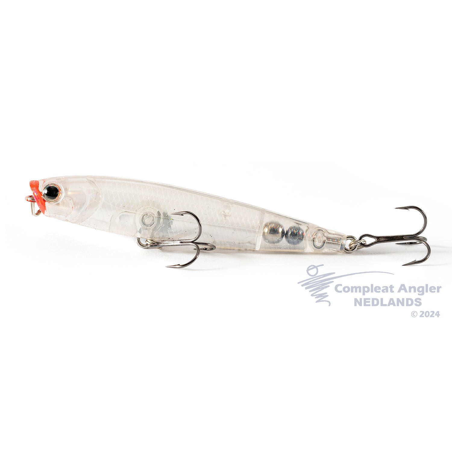 Lucky Craft Gunfish 75F Laser Clear Ghost