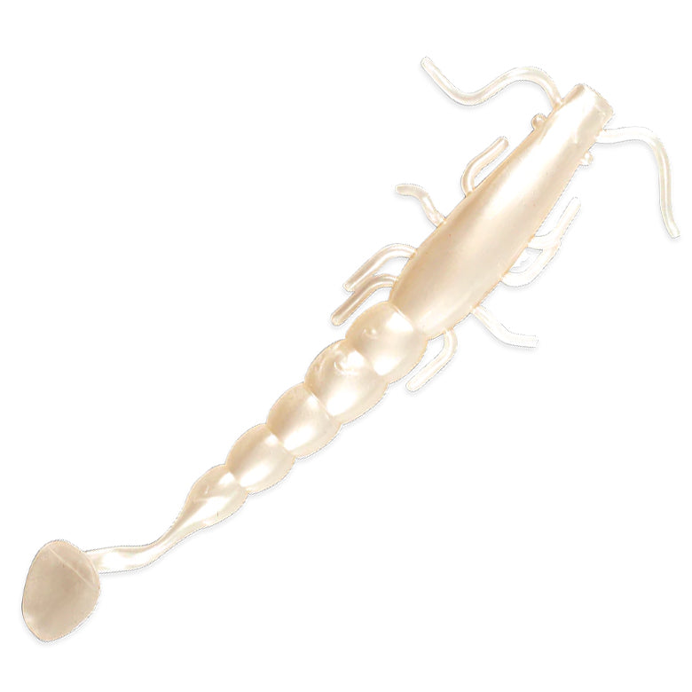 Madeye Paddle Prawn 7in Pearl