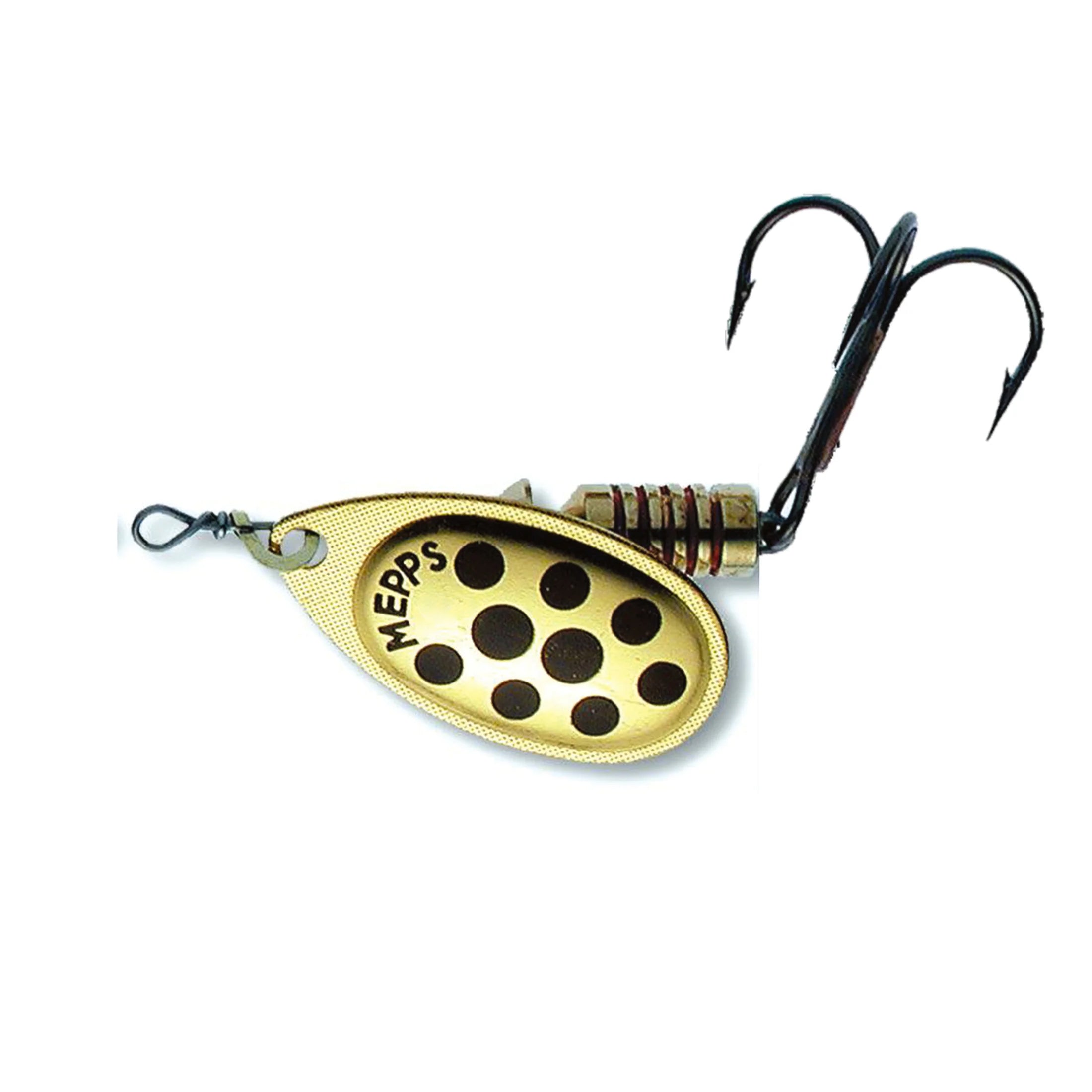 Mepps Aglia Decorees Gold Black Dots