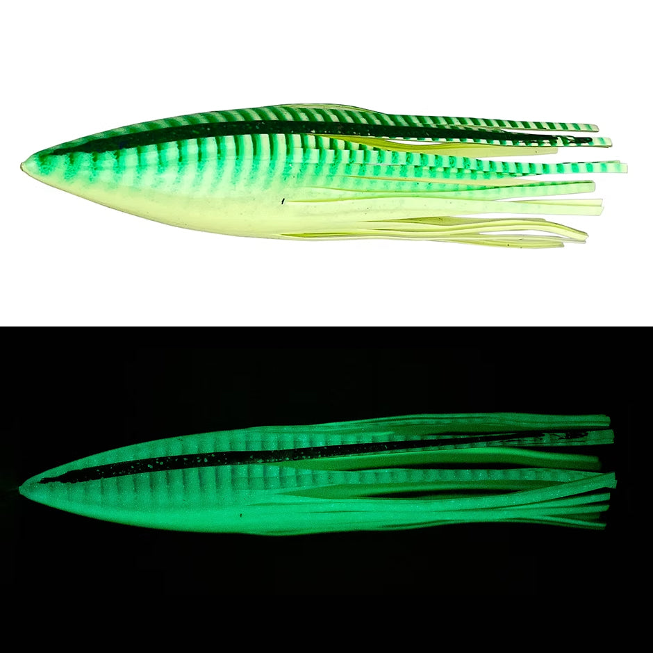 Meridian Tackle Sword Skirt  Green Lumo