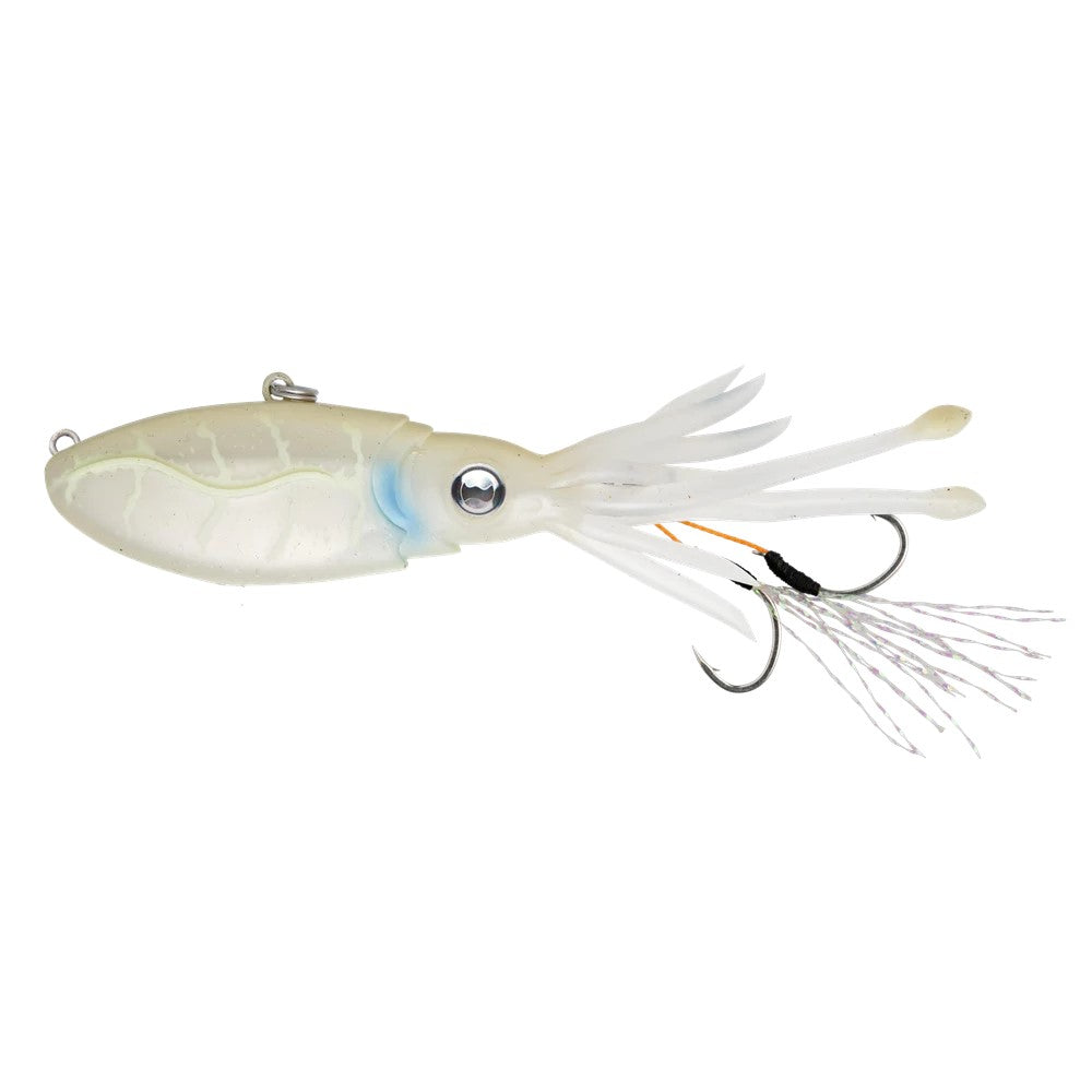 Nomad Squidtrex 75 - White Glow – Trophy Trout Lures and Fly Fishing