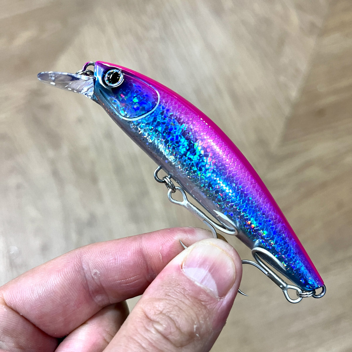 Oceans Legacy Tidalus Minnow 92 Blue Pink Silver