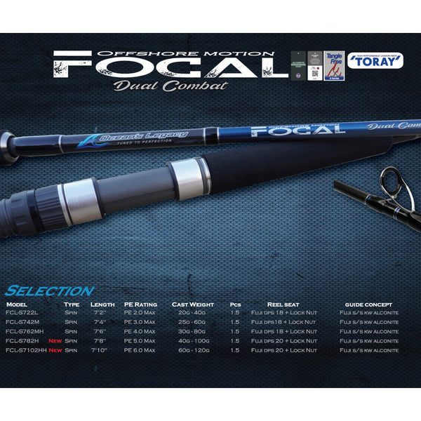 Ocean's Legacy Focal 2 Spin Rod