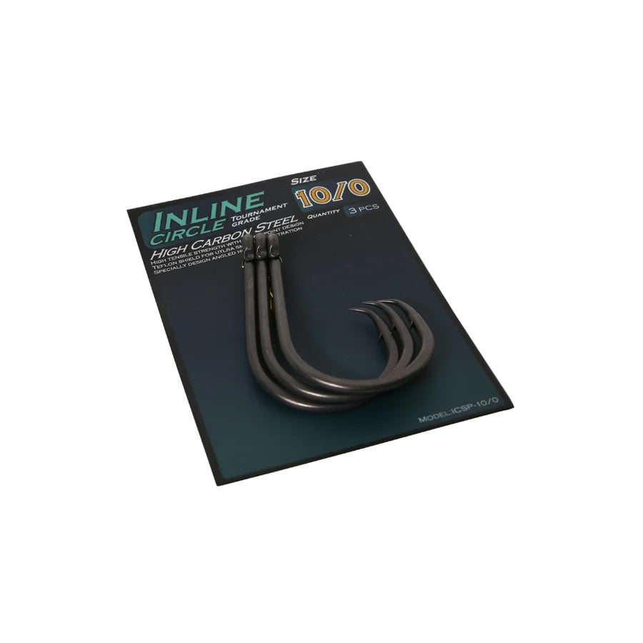 Oceans Legacy Inline Circle Teflon Coated Hooks 10/0