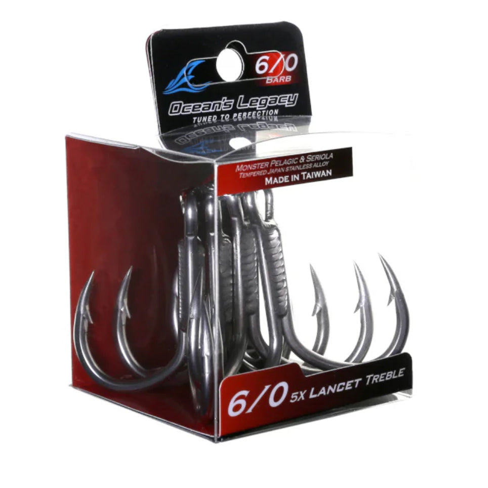 Oceans Legacy Lancet Heavy Treble 5X 6/0