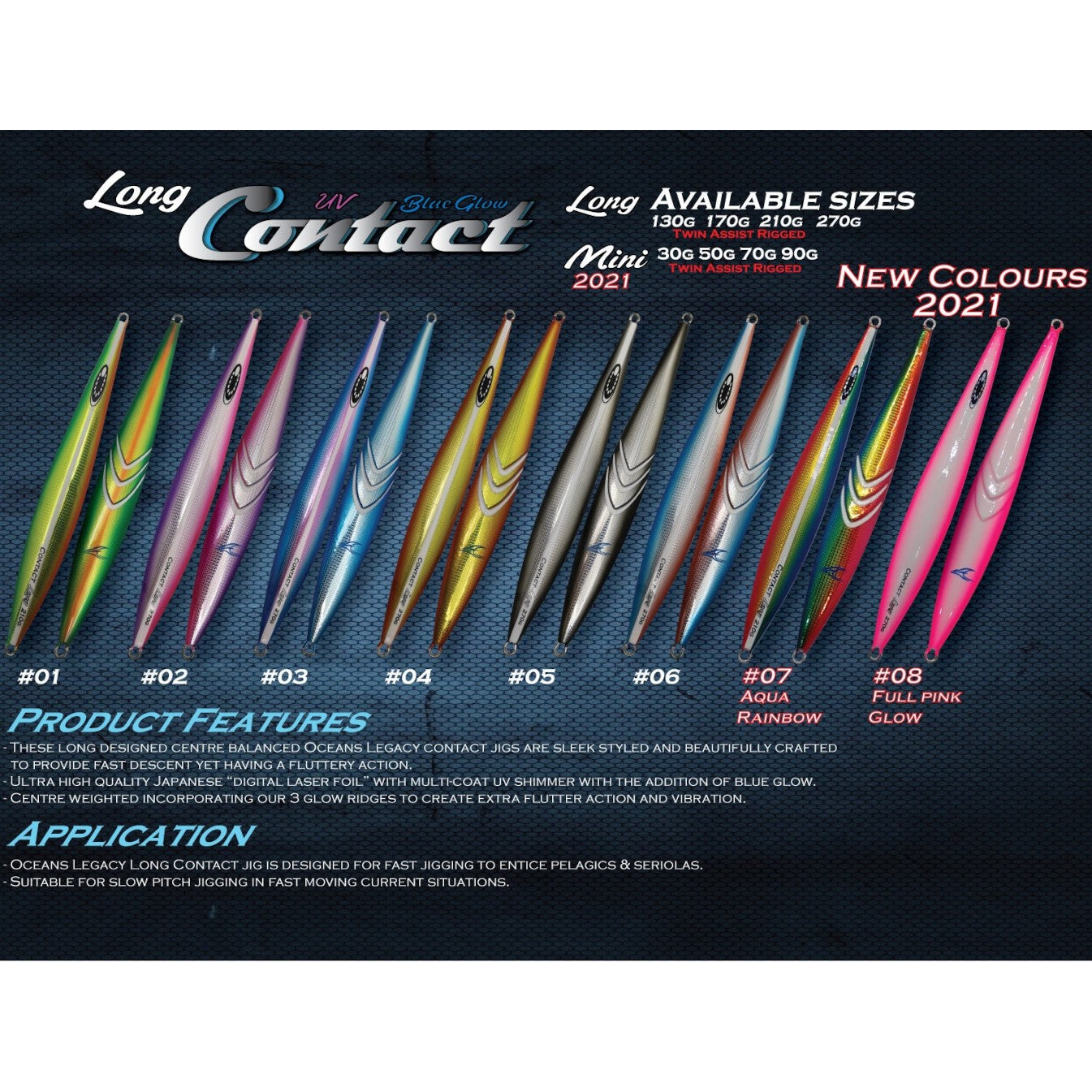 Oceans Legacy Long Contact Colours