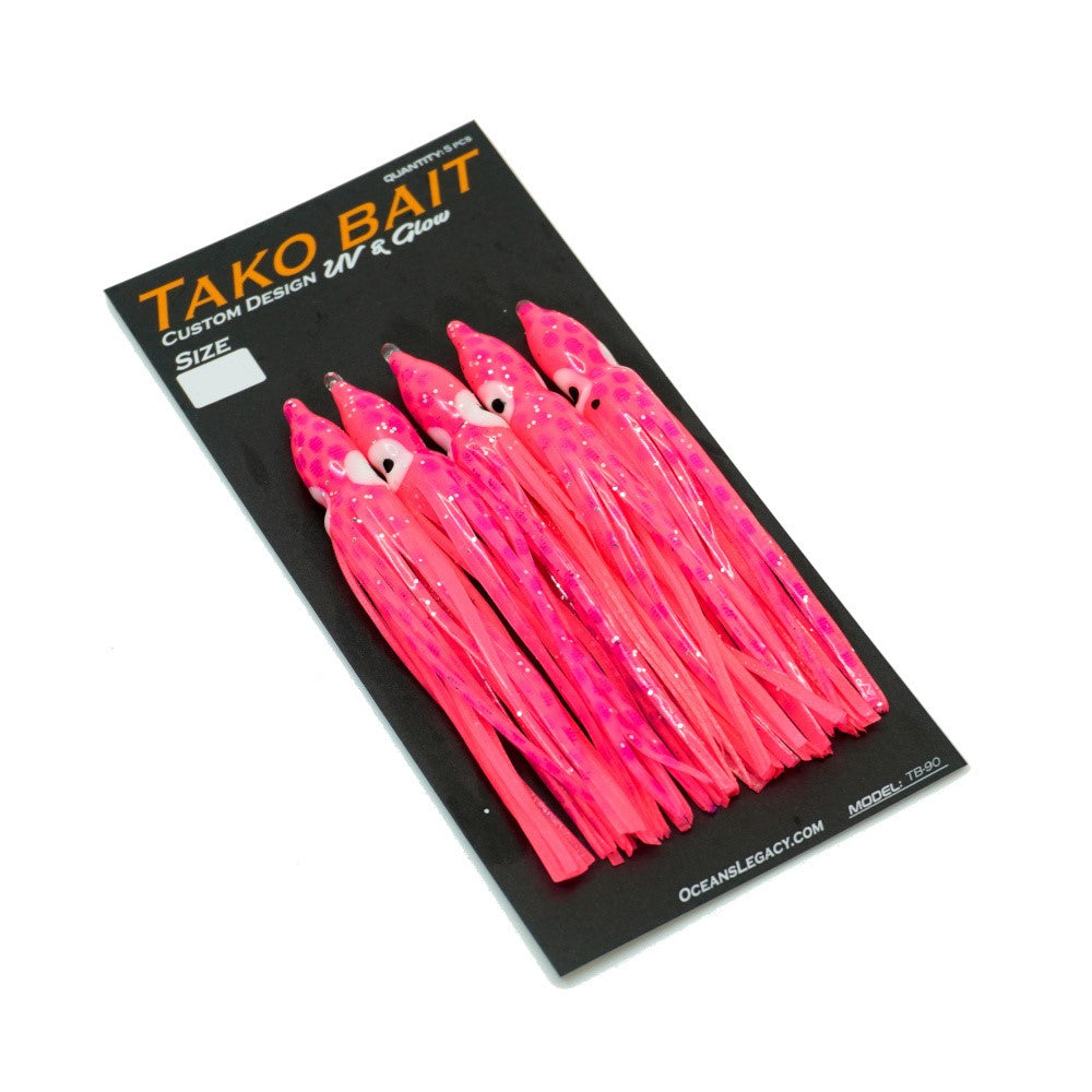 Oceans Legacy Big Tako Bait 180mm Pink Glow