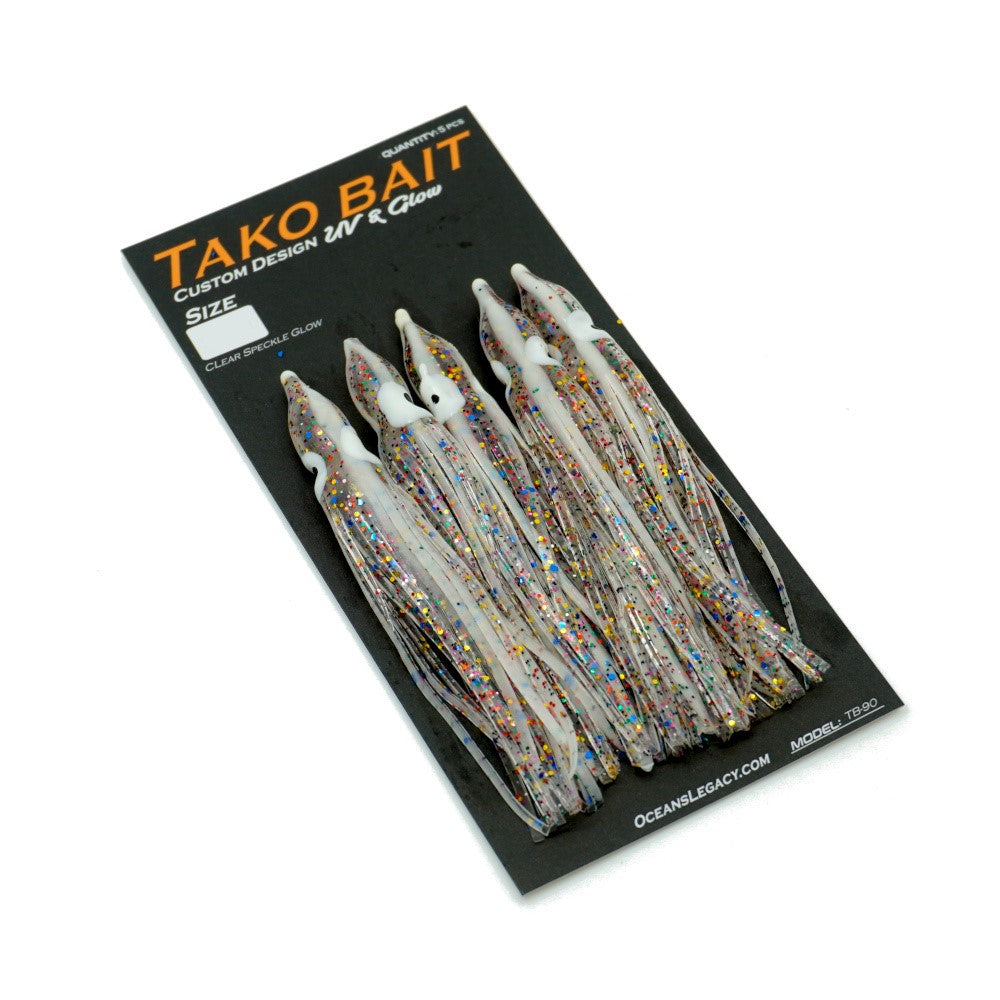 Oceans Legacy Tako Bait 75mm Clear Speckled Glow