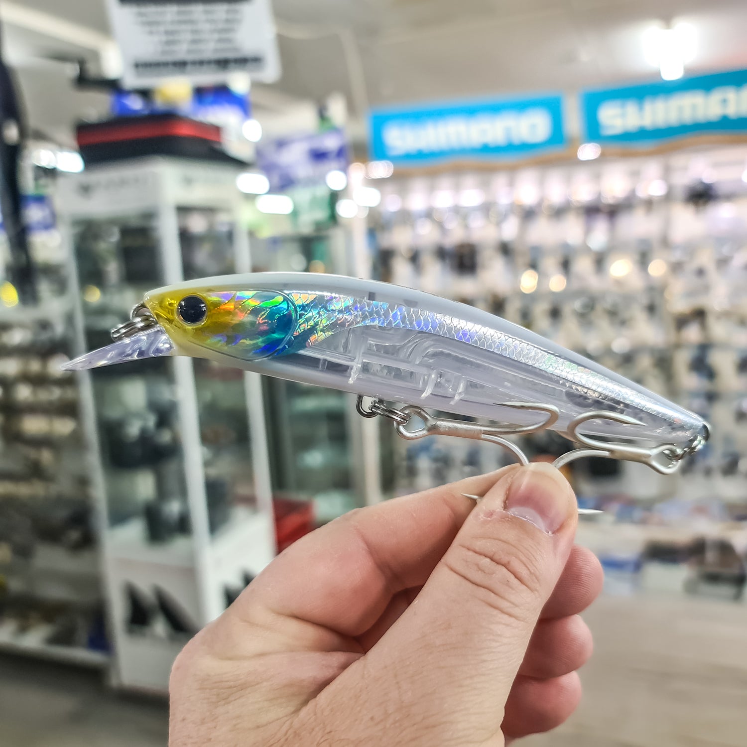 Oceans Legacy Tidalus Minnow 140 Slow Sink Crystal Lumo Bait