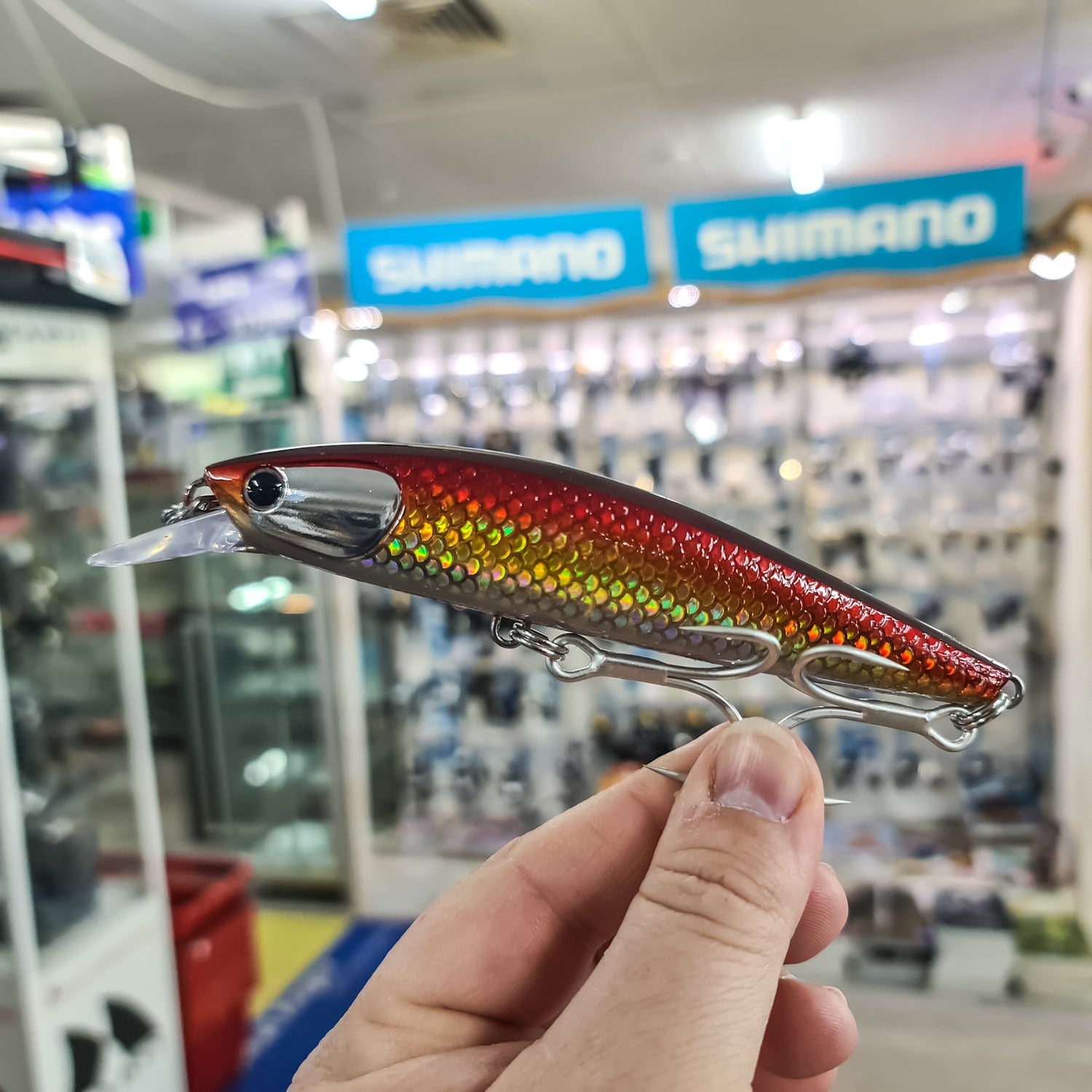 Oceans Legacy Tidalus Minnow 140 Slow Sink Red Wrasse