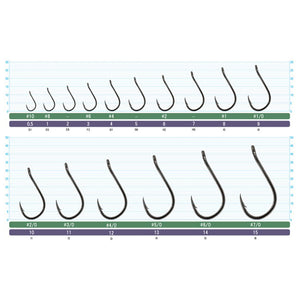 Owner Mosquito Hooks Sizes