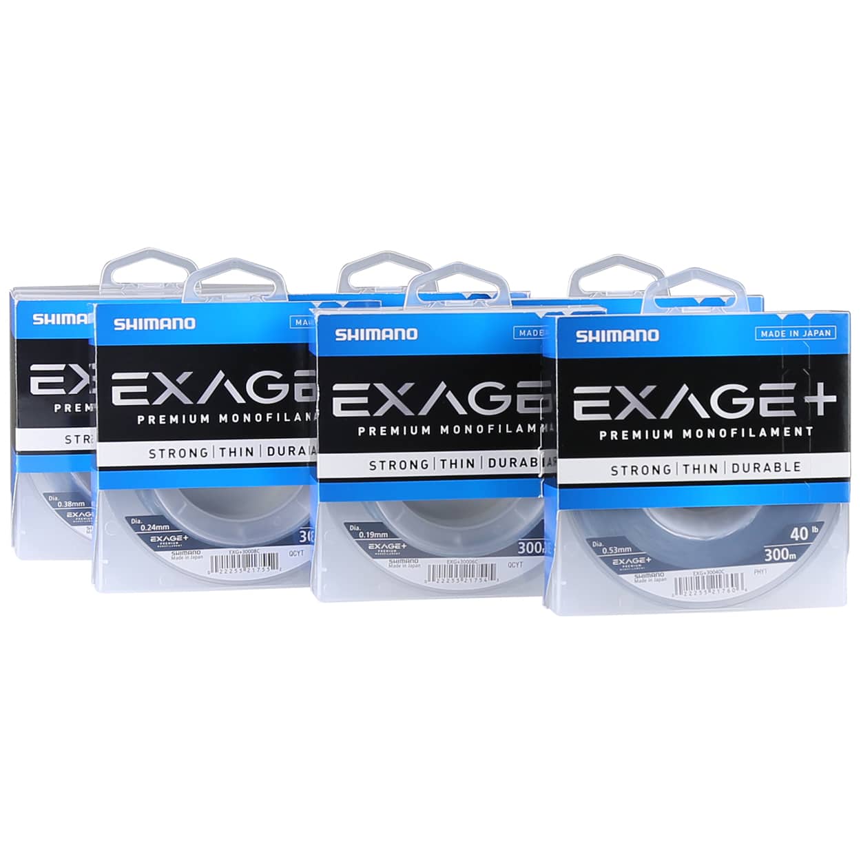 Shimano Exage+ Mono 300m - monofilament fishing line
