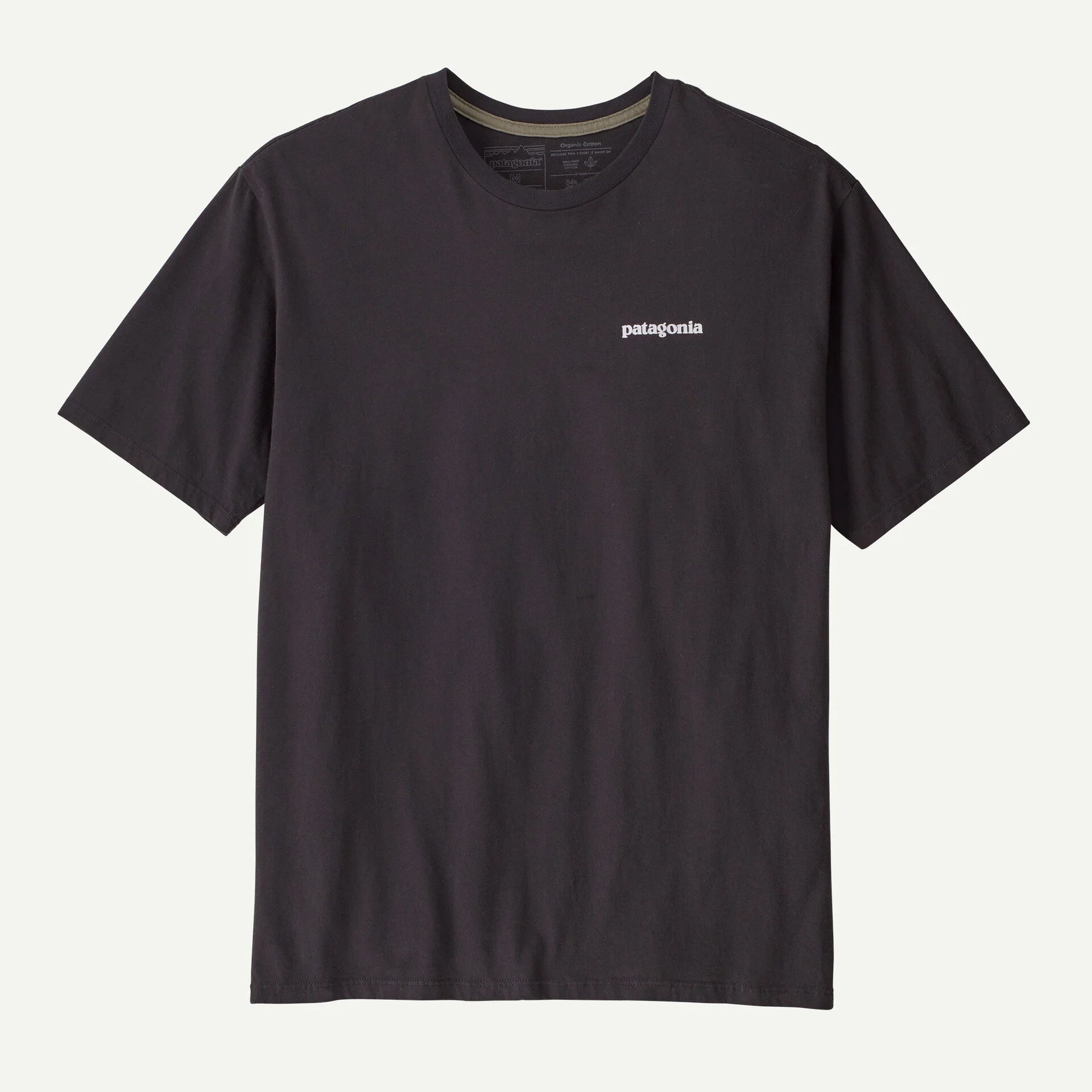 Patagonia Mens Home Water Trout Organic T-Shirt - Ink Black Front