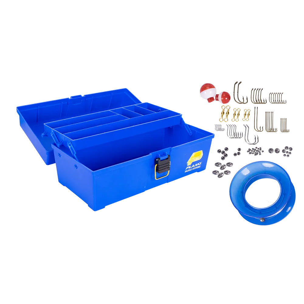 Plano 2100 100pk Tackle Kit Blue Open