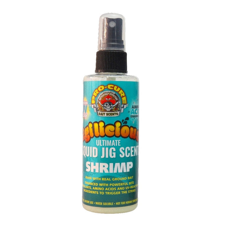 Pro-Cure Egilicious Squid Jig Scent Shrimp