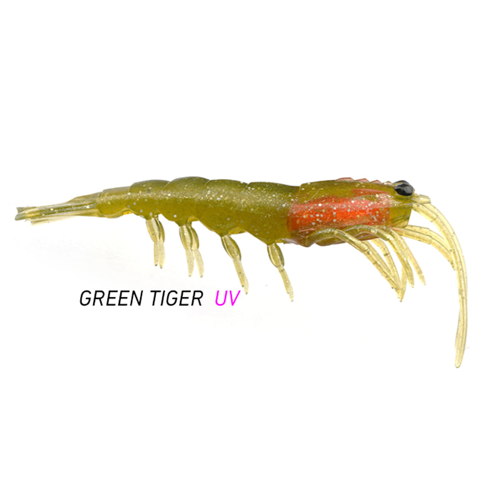 Pro Lure Clone Prawn 62mm Green Tiger UV