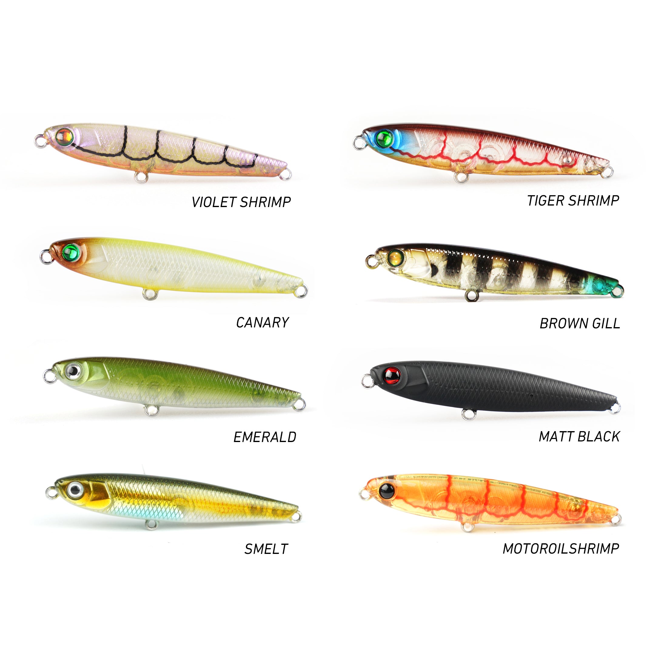Pro Lure SK62 Pencil Colour Chart