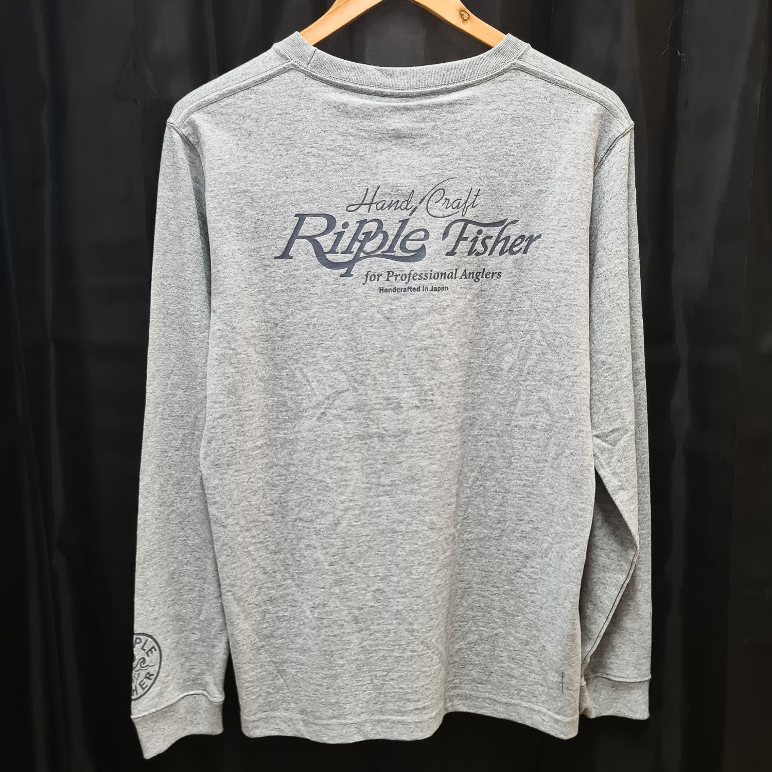 Ripple Fisher Long Sleeve Tee - Grey Back