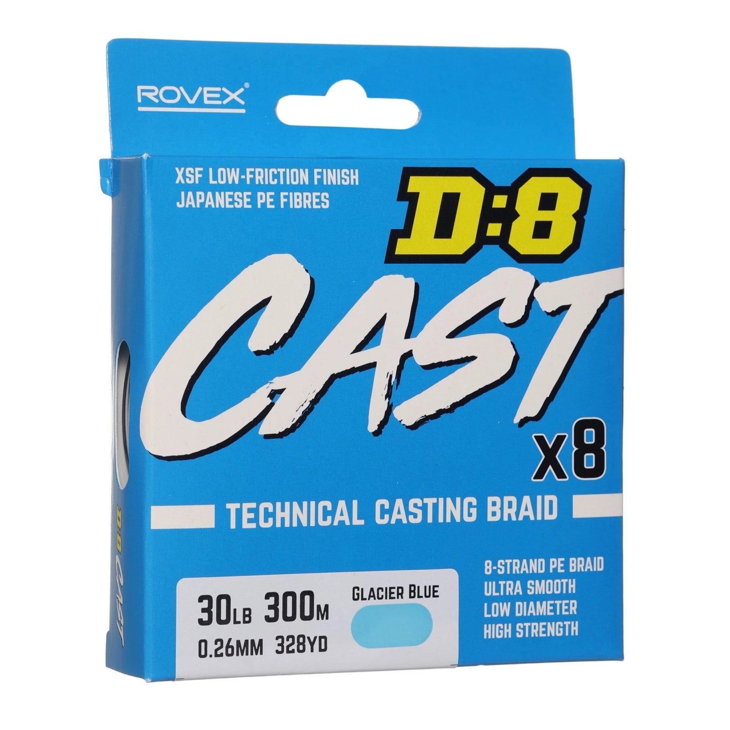 Rovex Rovex D8 Cast X8 Braid 300m - side view