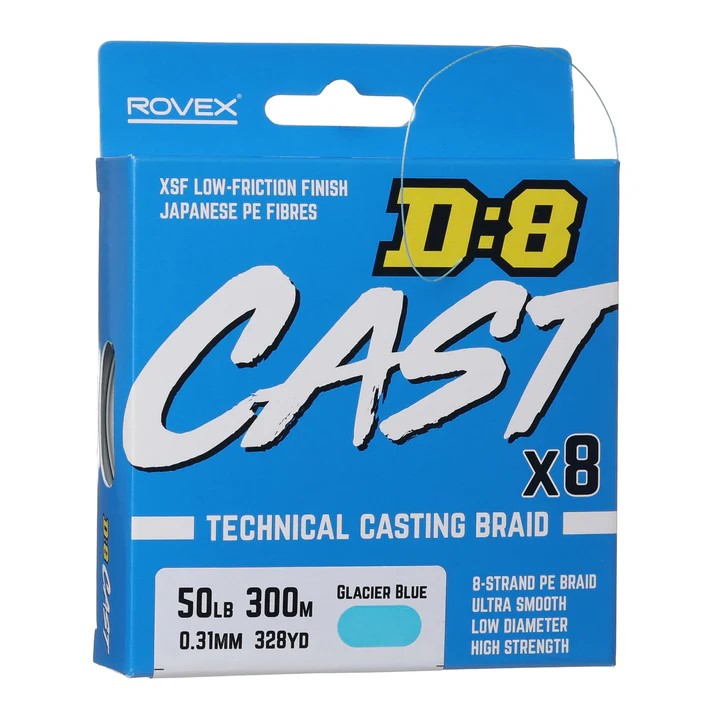 Rovex D8 Cast X8 Braid 300m 50lb