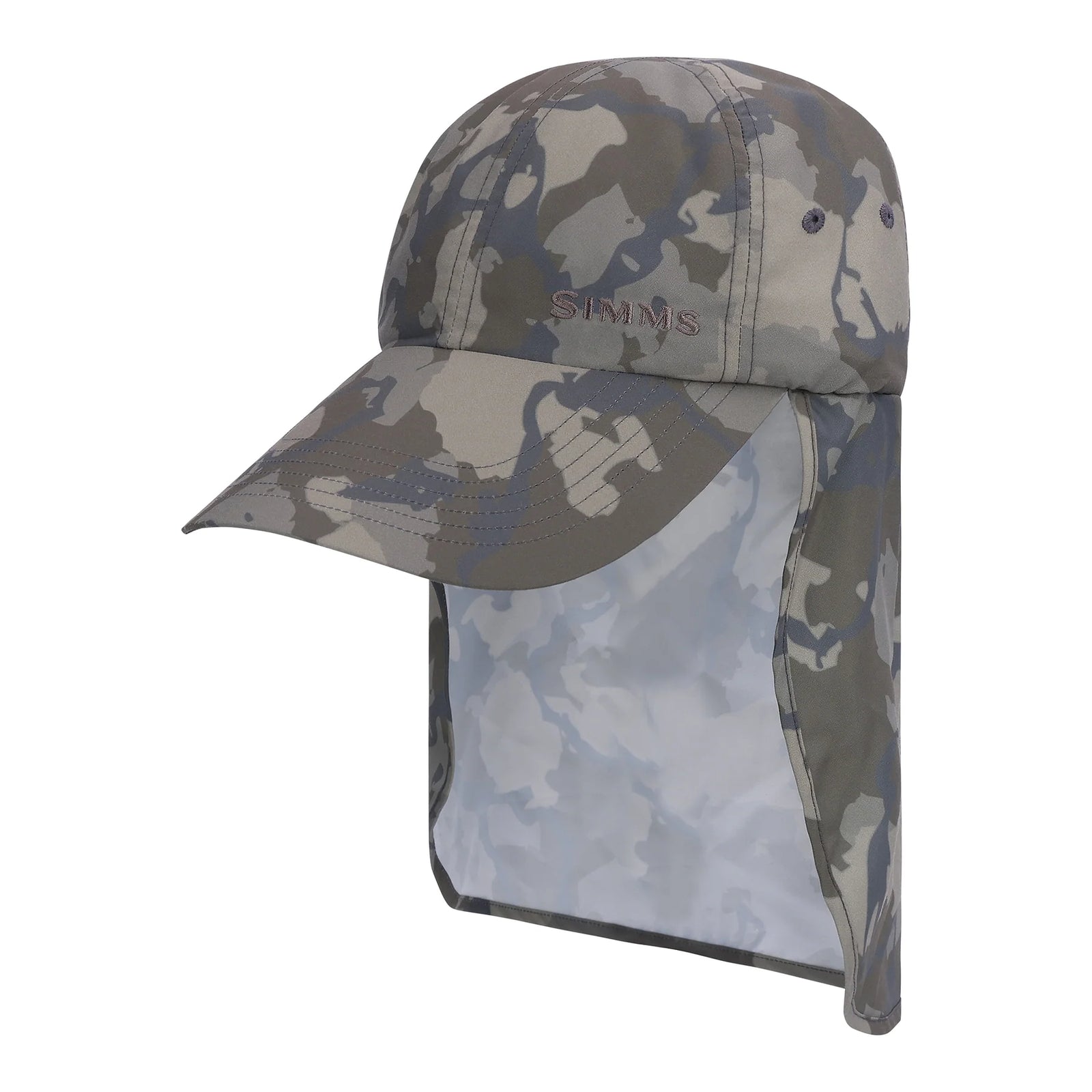 Simms Superlight Sunshield Cap Regiment Camo Olive Drab
