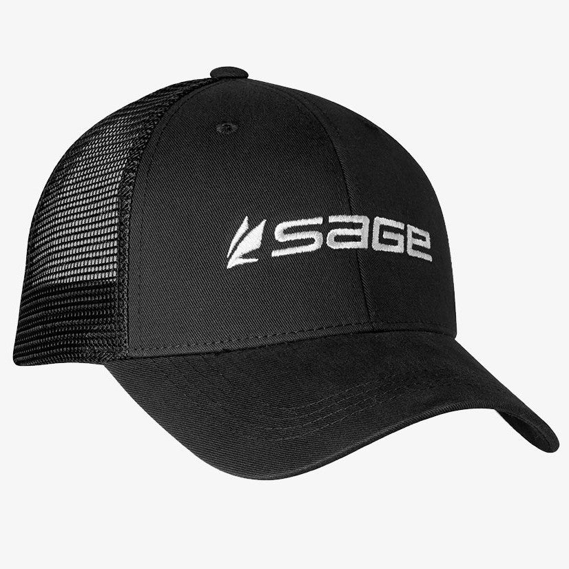 Sage Mesh Trucker Cap Black
