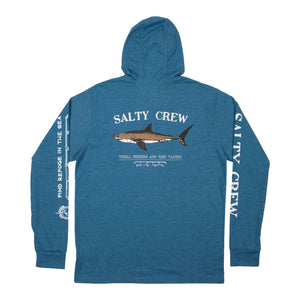 Salty Crew Bruce L/S Tech Tee - Blue Heather Back