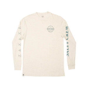 Salty Crew Deep Sea Premium L/S Tee Oatmeal Front