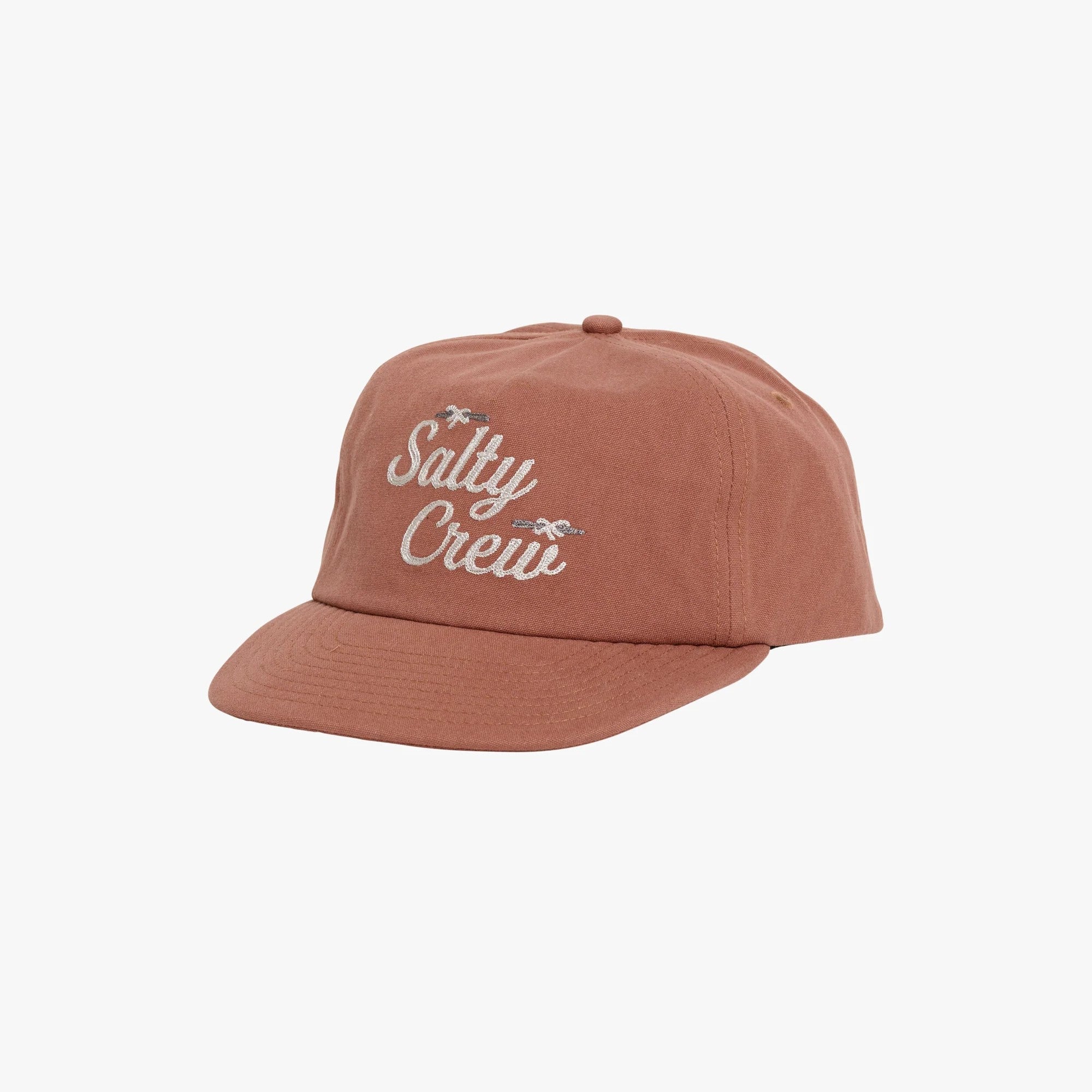 Salty Crew Dockside 5 Panel Cap Brick Red