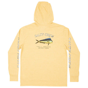 Salty Crew El Dorado Hood Tech Tee - Kelp Green Back