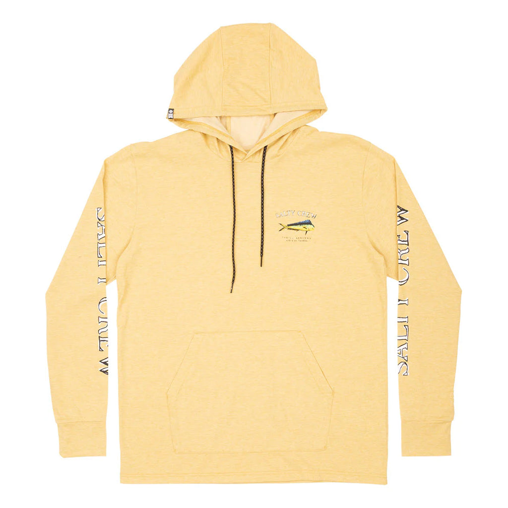 Salty Crew El Dorado Hood Tech Tee - Kelp Green Front