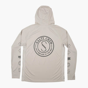 Salty Crew Palomar Pinnacle + Hood - Grey Back