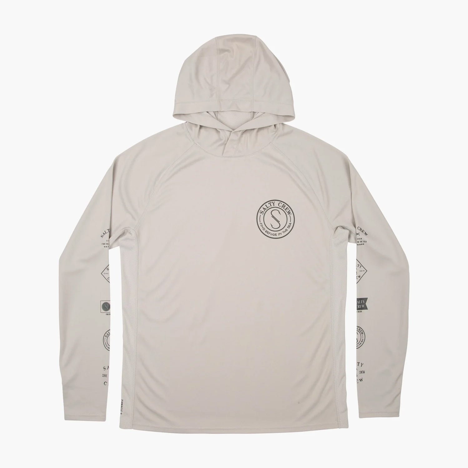 Salty Crew Palomar Pinnacle + Hood - Grey Front