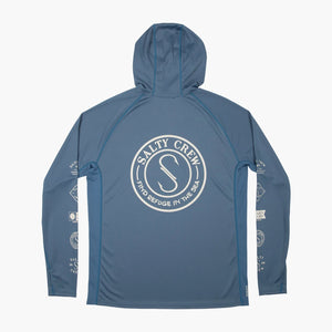 Salty Crew Palomar Pinnacle + Hood - Harbor Blue Back