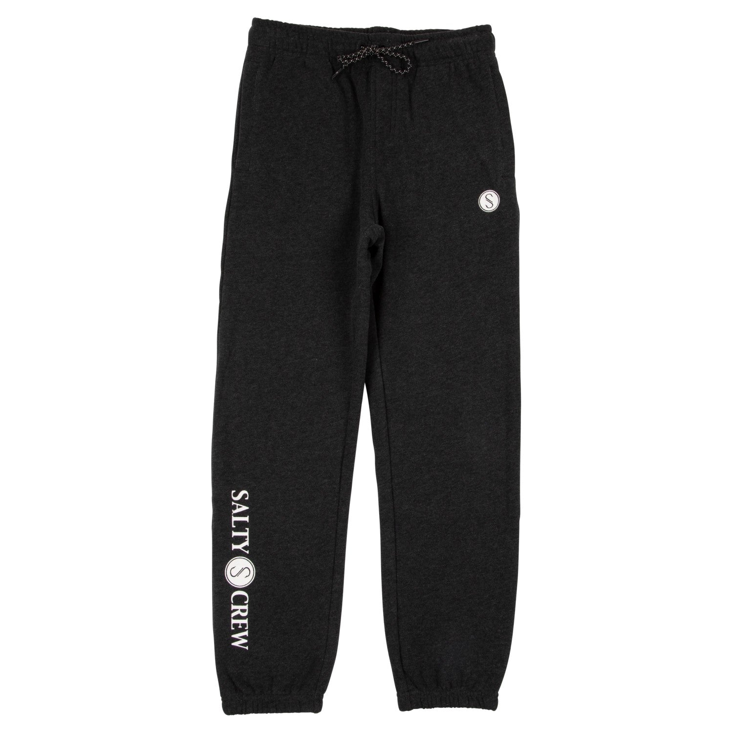 Salty Crew Slow Roll Boys Sweatpants - Black Heather Front