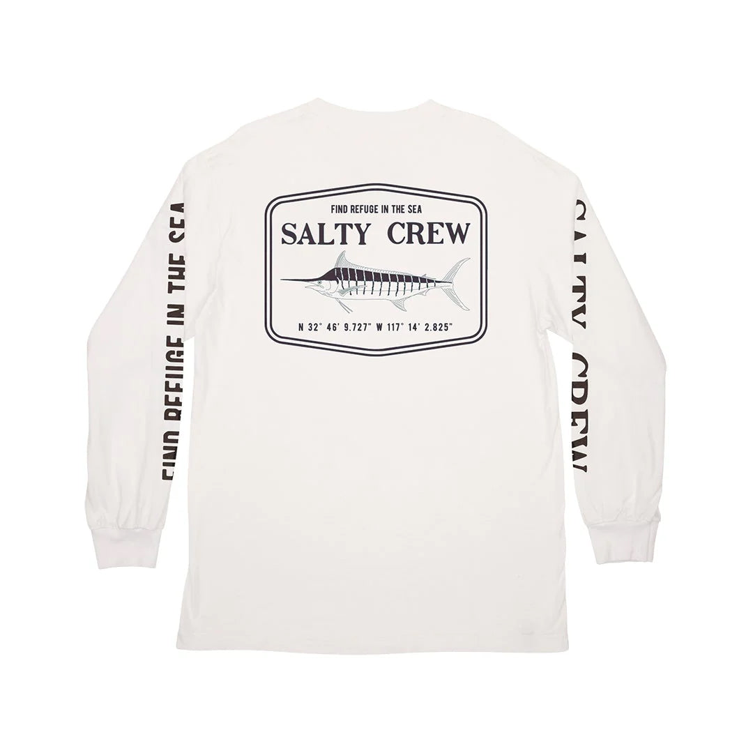 Salty Crew Stealth Long Sleeve Tee - White Back