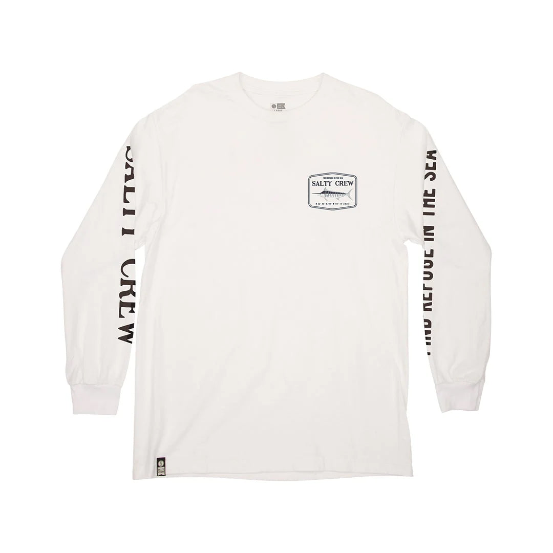 Salty Crew Stealth Long Sleeve Tee - White Front