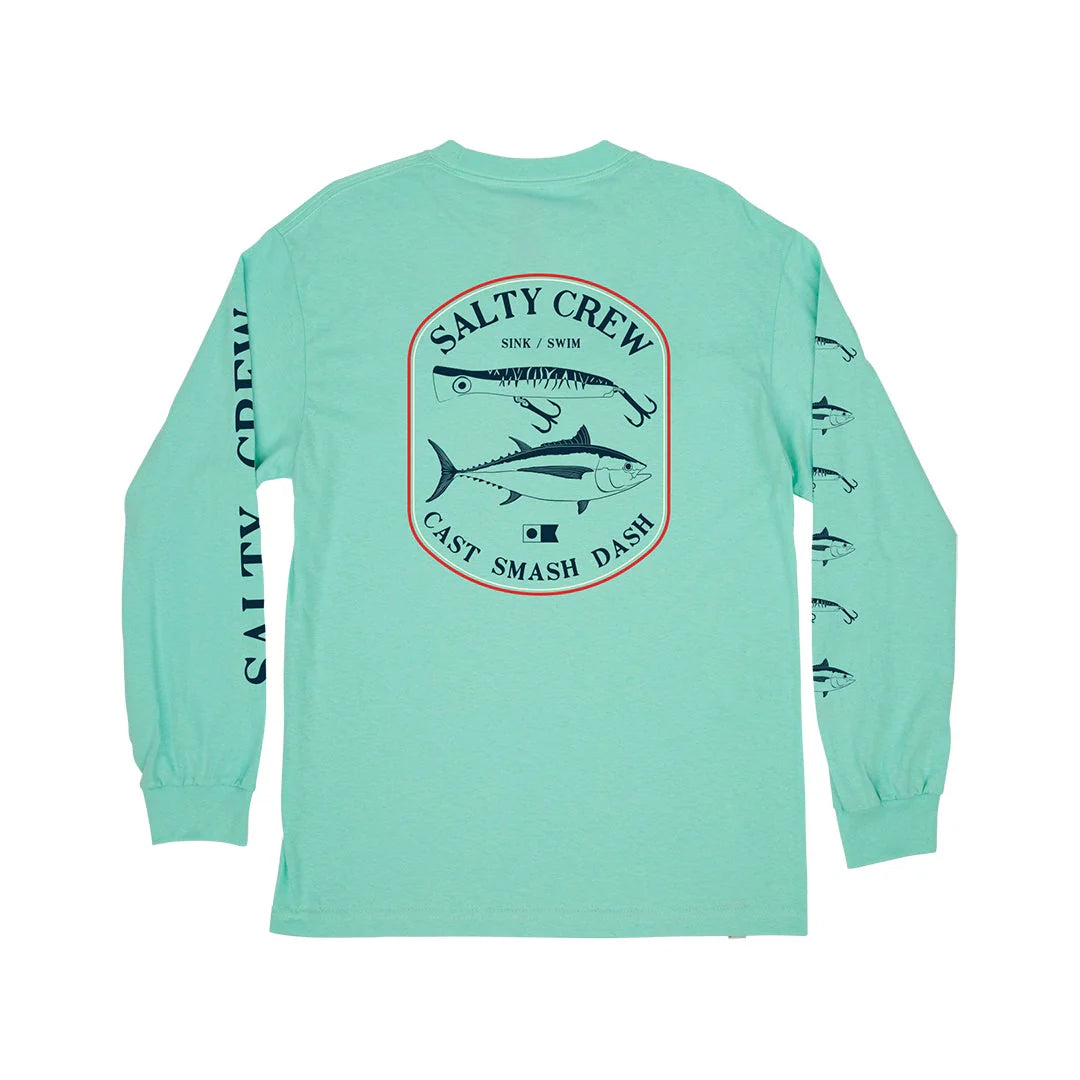 Salty Crew Surface Standard Long Sleeve - Seafoam Back