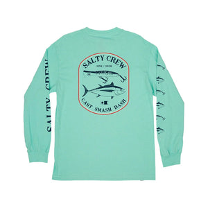 Salty Crew Surface Standard Long Sleeve - Seafoam Back